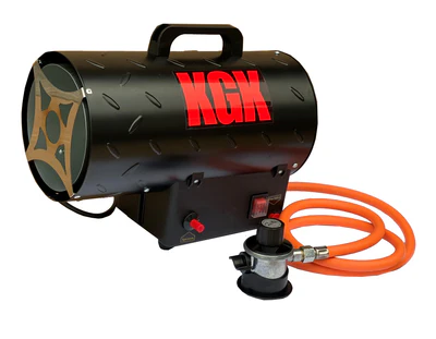 Gasvarmer med slange og regulator