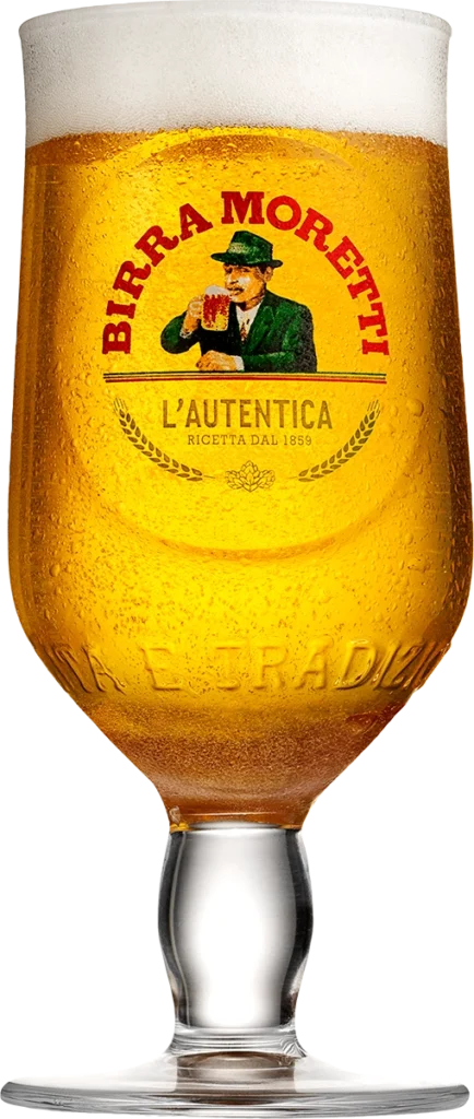 Øl i et stilfuldt glas