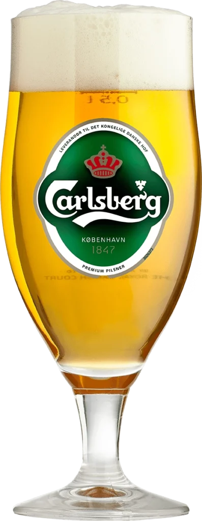 Øl i et stilfuldt glas