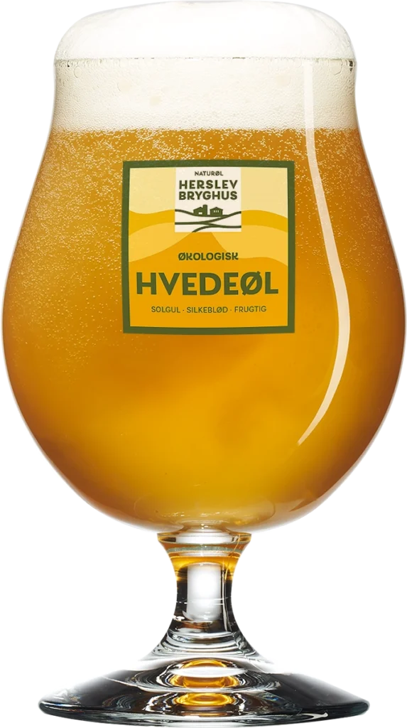 Øl i et stilfuldt glas