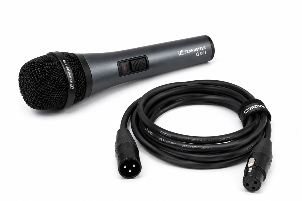 Mikrofon med 5 m. Kabel