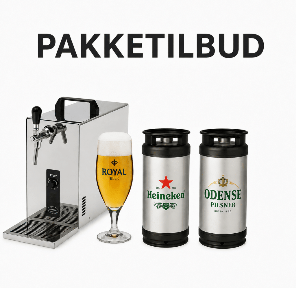 Fadølsanlæg + 20 ltr. Heineken